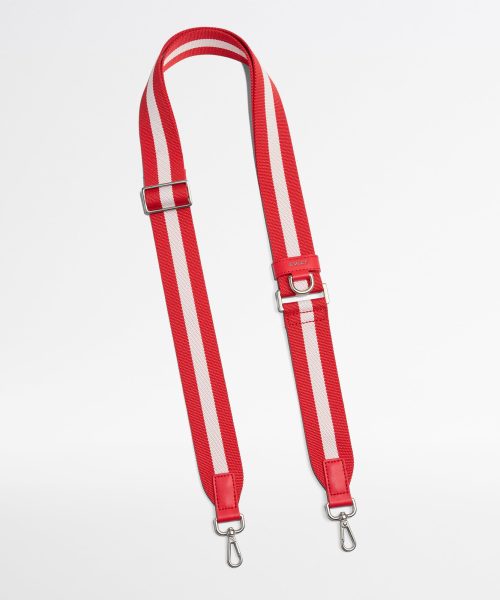 Crossbody Strap in Red Stripe